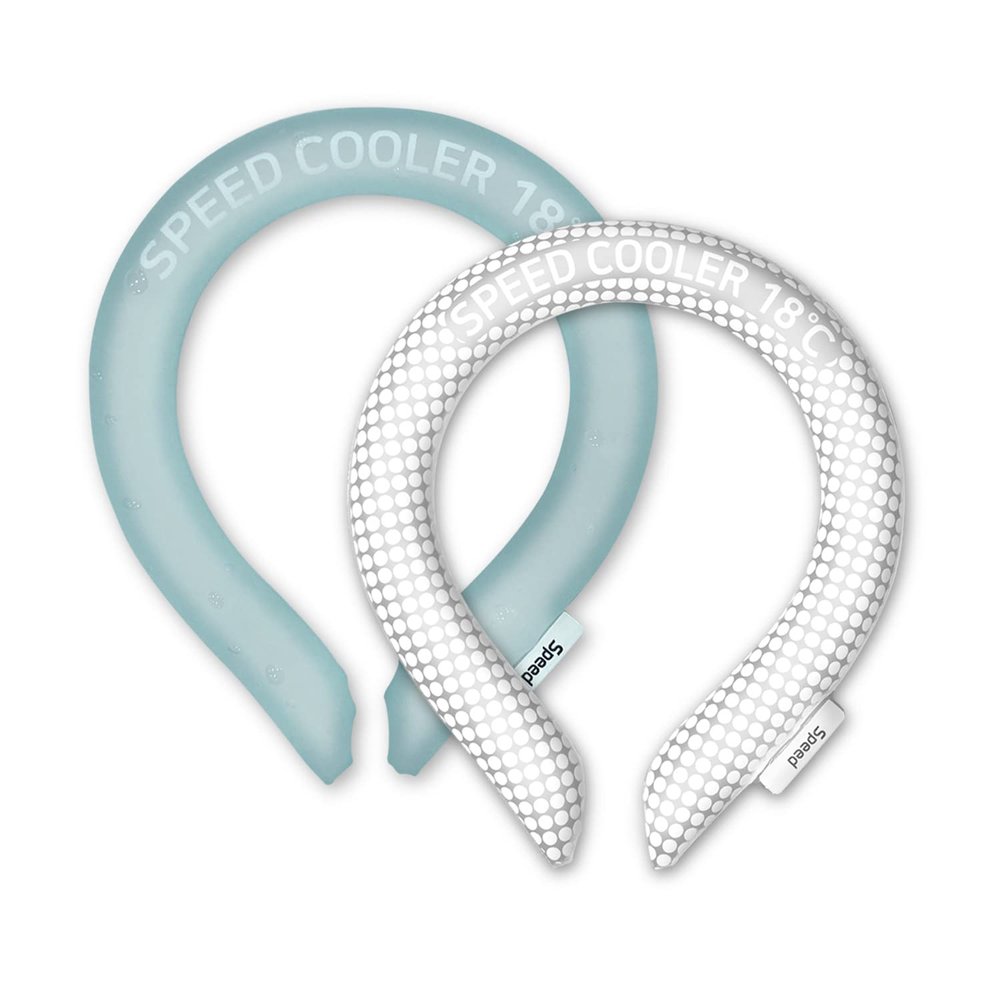 SpeedUSA Insta Speed Neck Coolers (2-Pack) (SkyBlue & WhiteDot)