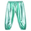 Daenrui Kids Girls Boys Metallic Shiny Jazz Hip Hop Street Dance Pants Harem Pants Athletic Leggings Dancewear Bluegreen 16 Years view 1