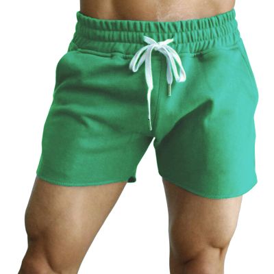 JEsilunmaMY Summer Running Shorts for Men Drawstring Elastic Waist Outdoor Sports Shorts Athletic Workout Training Gym Shorts (Green2,Medium)