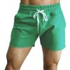 JEsilunmaMY Summer Running Shorts for Men Drawstring Elastic Waist Outdoor Sports Shorts Athletic Workout Training Gym Shorts (Green2,Medium) view 1