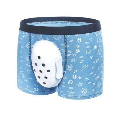 HKSICHENGKEJI Circumcision Protective Underwear Boxer Briefs for Men Boys Foreskin Cut Protective Cover Boxer Shorts Protect Genital Phimosis Cotton Briefs