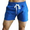 Summer Running Shorts for Men Drawstring Elastic Waist Outdoor Sports Shorts Athletic Workout Training Gym Shorts (Blue,3X-Large)
