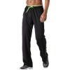 JEsilunmaMY Athletic Sweatpants for Men Solid Color Elastic Waist Joggers Track Pants Hip Hop Breathable Casual Sports Pants (Black2,Medium) view 2
