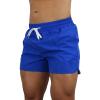 JEsilunmaMY Mens Workout Running Shorts Casual Elastic Waist Stretch Summer Beach Shorts Slim Athletic Jogger Sweat Shorts (Blue,3X-Large) view 1