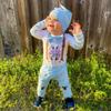 HINTINA Newborn Infant Baby Boy 1st First Easter Outfits Rabbit Romper Bodysuit Bunny Clothes Set Suit 0-3 Months view 2