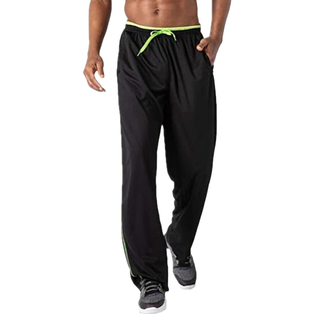JEsilunmaMY Athletic Sweatpants for Men Solid Color Elastic Waist Joggers Track Pants Hip Hop Breathable Casual Sports Pants (Black2,Large)