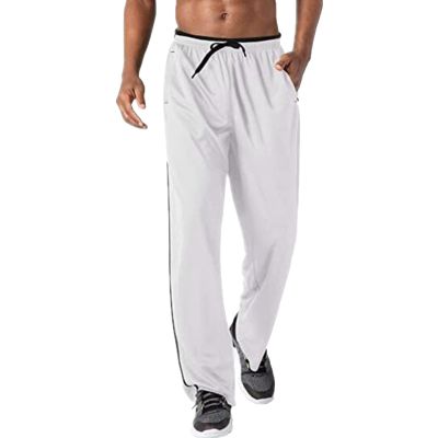 JEsilunmaMY Athletic Sweatpants for Men Solid Color Elastic Waist Joggers Track Pants Hip Hop Breathable Casual Sports Pants (White,XX-Large)