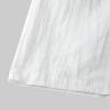 Casual Linen Shorts for Men Elastic Waist Summer Beach Drawstring Shorts Slim Fit Lounge Shorts with Pockets (White,Medium) view 4