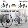 Oiyekntd 48V 500W/1000W/1500W Electric Bike Conversion Kit, Front Wheel Electric Bicycle Motor Conversion Kit with PAS System, Ebike Conversion Kit with KT-LCD5 Display,48V500W-20 view 2