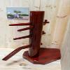 Wing Chun Wooden Dummy Corner (Wine Color) view 1