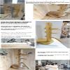 Wing Chun Wooden Dummy Corner (Wine Color) view 4