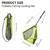 Black Paw Floating Fishing Net Foldable Fish Landing Net Rubber Coated with Neoprene Foam, Non-Slip EVA Handle - Light Green (Telescopic Pole) view 2