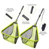 Black Paw Floating Fishing Net Foldable Fish Landing Net Rubber Coated with Neoprene Foam, Non-Slip EVA Handle - Light Green (Telescopic Pole) view 3