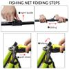 Black Paw Floating Fishing Net Foldable Fish Landing Net Rubber Coated with Neoprene Foam, Non-Slip EVA Handle - Light Green (Telescopic Pole) view 4