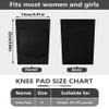 Eurzom 3 Pairs Dance Knee Pads Women Protective Non-Slip Knee Pads for Yoga Cheerleading Pole Floor Dance Volleyball(M,Black, Skin, Pink) view 3