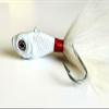 5 Ultra Minnow Bucktail VMC Swing Hook Jig Head Striper Fluke Bass Lure -White 1 oz view 1