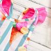 Baby Bathing Suit Stripe Kids Swimwear Ruffle Toddler Summer Bikini Swimsuit Girls Baby Beach Girls (Pink, 6-12 Months) view 2