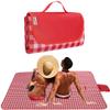 K Y KANGYUN Outdoor Picnic Blankets, Extra Large Beach Blanket, Foldable Lightweight Waterproof Sand Mat, Picnic Blanket 80" x 60" for Beach Camping Hiking Park Patio (Red, 80x60 inch) view 1