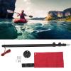 Pilipane Kayak Safety Flag Light Set, Kayak Safety Flag with Light, Safety Flag for Canoeing, 19W Super Bright Watertight Lamp for Marine Boat Canoe Accessories view 4