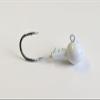10"Fresh Water Ball' Jig Head Lure Painted Ultra Point Hook Striper Fluke- Glow 3/8 oz view 1