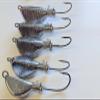 50 Unpainted"Banana" Jig Head Blackfish Striper Bass Lure Ultra Point Hook 5 oz view 1