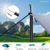Neween Tent Poles for Tarp Adjustable Camping Tarp Poles Set of 2, 76in Lightweight Collapsible Tent Pole with a Diameter of 0.6in for Backpacking Hiking Awning Canopy Rain Fly Shelter (Black) view 4