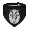 Baphomet Satanic Goat Head Dog Bandana Adjustable Pet Collar Scarf Cute Triangle Kerchief for Dogs Cats view 1