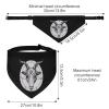 Baphomet Satanic Goat Head Dog Bandana Adjustable Pet Collar Scarf Cute Triangle Kerchief for Dogs Cats view 2