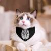 Baphomet Satanic Goat Head Dog Bandana Adjustable Pet Collar Scarf Cute Triangle Kerchief for Dogs Cats view 4