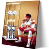 Patrick Mahomes Poster Football Superstar Poster Patrick Mahomes Super Champions Canvas Wall Decor (20"x30"Frame) view 1