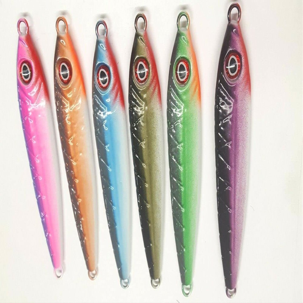 6oz"Diamond Minnow" Jigging Casting Spoon Yellowtail Striper Lure Cotton Candy