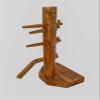 Wing Chun Wooden Dummy with Base and Chest with Lid (Walnut) view 1