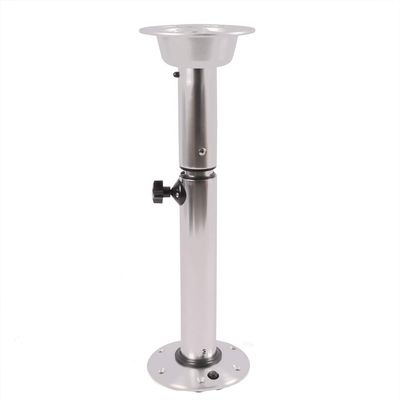 Weglae Table Pedestal Stand,22-28" Aluminum Adjustable Marine Table Pedestal Stand Base for RV Camper Marine Boat Caravan Motorhome Galley