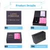 AIRZSNRY Jewelry Gift Box with Lids, Preserved Rose Jewelry Set Gift Box, Velvet Romantic Valentines Packaging Box with 12 Roses for Valentines Day Mothers Day Anniversary Birthday (Pink)  view 3