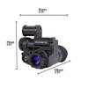 WILDGAMEPLUS Head Mounted Helmet Night Vision Goggle 656ft Observation Distance 1920x1080p HD Black/White Green Mode WiFi/App Remote Control IP66 Waterproof Monocular NVG10 view 3