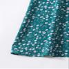 2022 Women's Dresses Drawstring Knot Ruched Front Ditsy Floral Dress Women's Dresses (Color : Teal Blue, Size : Small) view 4
