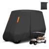 600D Heavy Duty 4+2 Seater Golf Cart Cover 6 Passenger, Golf Cart Cover 4 Passenger Extended Roof, Club Car Cover Lifted Golf Cart Storage Cover for 4 Seaters with 2 Bench Seats 138L 48W 66H Inches view 1
