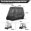 600D Heavy Duty 4+2 Seater Golf Cart Cover 6 Passenger, Golf Cart Cover 4 Passenger Extended Roof, Club Car Cover Lifted Golf Cart Storage Cover for 4 Seaters with 2 Bench Seats 138L 48W 66H Inches view 2