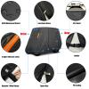 600D Heavy Duty 4+2 Seater Golf Cart Cover 6 Passenger, Golf Cart Cover 4 Passenger Extended Roof, Club Car Cover Lifted Golf Cart Storage Cover for 4 Seaters with 2 Bench Seats 138L 48W 66H Inches view 3