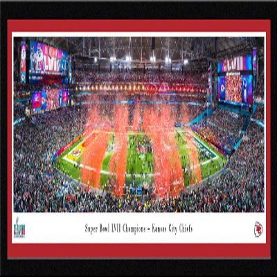 Kansas City Chiefs, 2023 Super Bowl Champions - 41.5x15-inch Single Mat, Select Framed Picture by Blakeway Panoramas