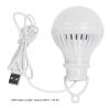 Tyenaza USB Light, Portable USB LED Energy-Saving Lamp Bulb LED Emergency Light, Camping Lantern Outdoor Light with Simple Switch for Outdoor Camping 5V 7W view 2
