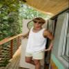 Hanes Originals Tri-Blend Top, Lightweight Men, Sleeveless Tank Shirt, Eco White view 3