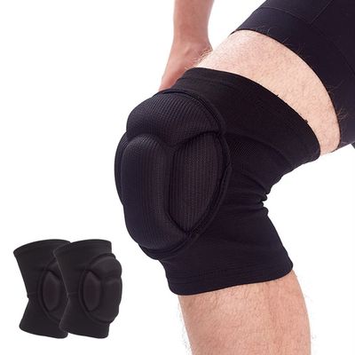 Knee Pads for Women & Men, Basketball Knee Pads Volleyball Knee Pads for Women Men Wrestling Knee Pads Wrestling Gear, Crash Pad Snowboarding Gear Knee Protector Soft Knee Pads for Work (Large, Black)