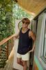 Hanes Originals Tri-Blend Top, Lightweight Men, Sleeveless Tank Shirt, Black view 3