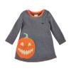 Mud Pie Girl Halloween Toddler T-Shirt Dress, Gray, Larg, 4T-5T view 1