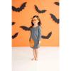 Mud Pie Girl Halloween Toddler T-Shirt Dress, Gray, Larg, 4T-5T view 3