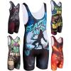 KO Sports Gear Unisex Wrestling Singlet for Adult Wrestlers - Wrestling Singlet for Men & Women - Bold Durable Uniform, Stretchy Breathable Material - Beast Mode, Adult Large view 1