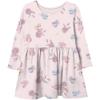 Disney Girls' Toddler Princess Aurora Floral Long Sleeve T-Shirt Dress, Pink, 2 Years view 1