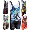 KO Sports Gear Unisex Wrestling Singlet for Youth Wrestlers - Wrestling Singlet for Boys & Girls - Bold Durable Uniform, Stretchy Breathable Material - Beast Mode, Youth Large view 1