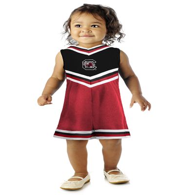 Little King NCAA Toddler/Youth Girls Team Cheer Jumper Dress-South Carolina-4T